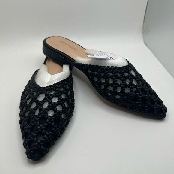CUSHIONAIRE Women's Behold Woven Mule +Memory Foam 6.5 BLACK NEW - Picture 6 of 7